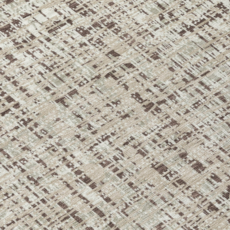 Machine Washable Indoor/Outdoor Chantille ACN2735 Modern Rug, 2'3" x 7'6" Runner, Beige