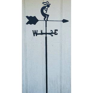 Girouette de kokopeli à fixation pour jardin