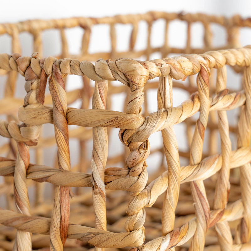 Bay Isle Home Taung Bamboo Decorative Basket, 20cm H x 30cm W x 44cm D
