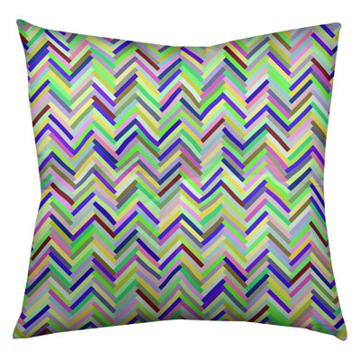 Katelyn Elizabeth Chevron Reversible Throw Pillow