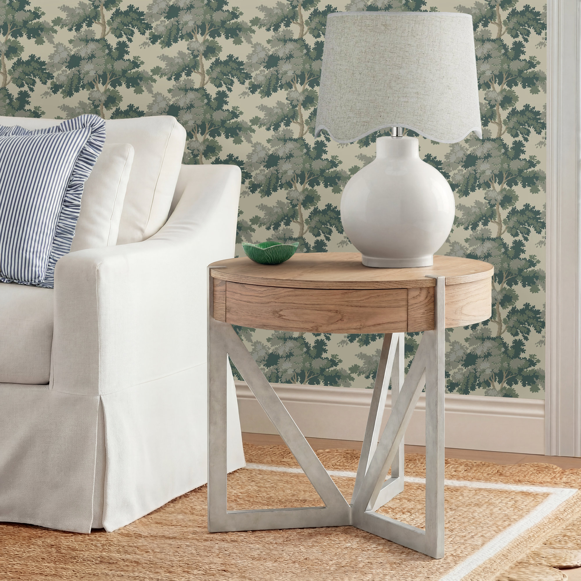 Ayla End Table With Storage, Brown