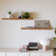 Set Of 2 36" Acacia Wood Floating Shelves Wall Mounted With Invisible Metal Bracket (Hardware Included)