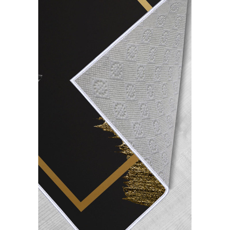 Tapis en polyester tissé à plat à la machine Rocland, Rectangle 1 pi 8 po x 2 pi 7 po