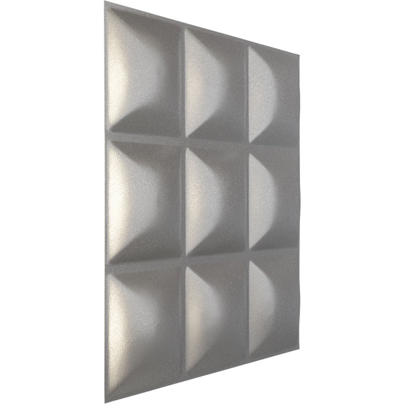 Panneau mural décoratif 3D classique EnduraWall l 19 5/8 po x H 19 5/8 po, métallique vieilli universel (couvre 2,67 pieds carrés)