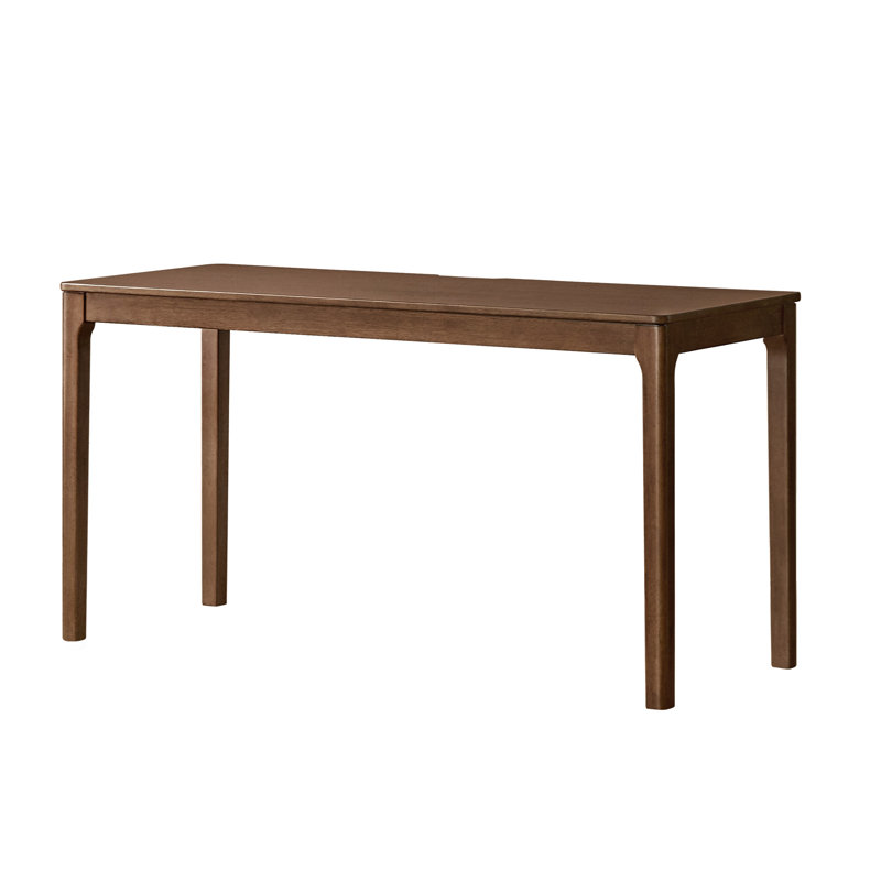 Solid Wood Desk with Drawer, 47"W, Brown
