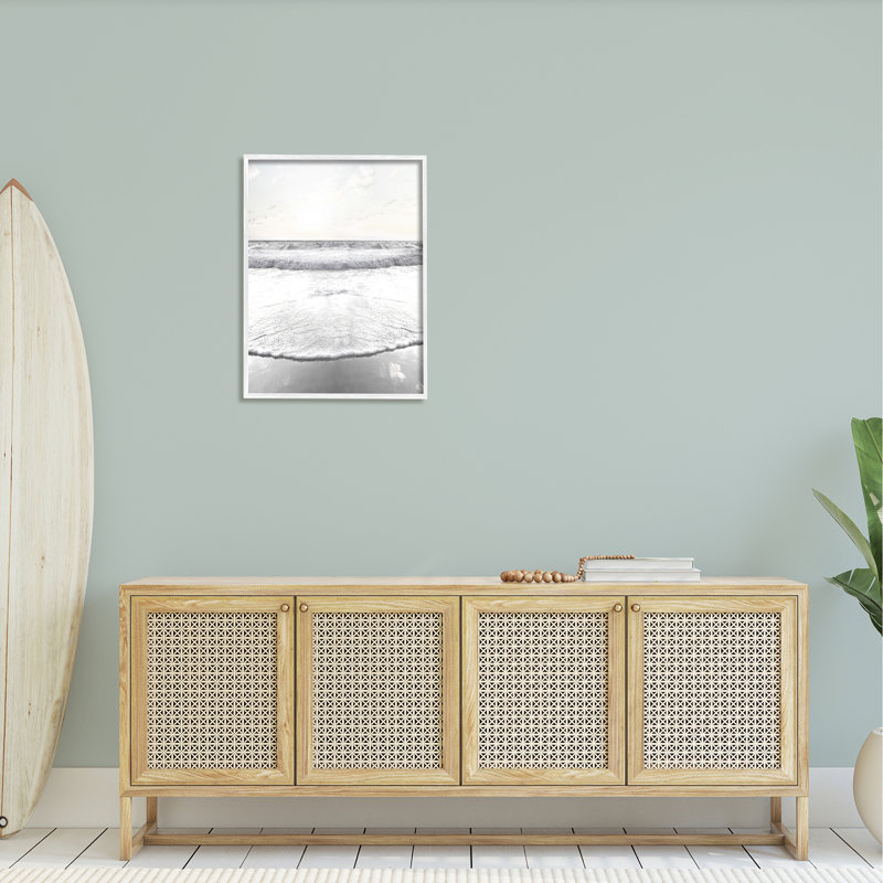 «Ocean Water Waves» se ruant sur le rivage, scène ensoleillée, estampe numérique, ensemble d'art par Natalie Carpentieri