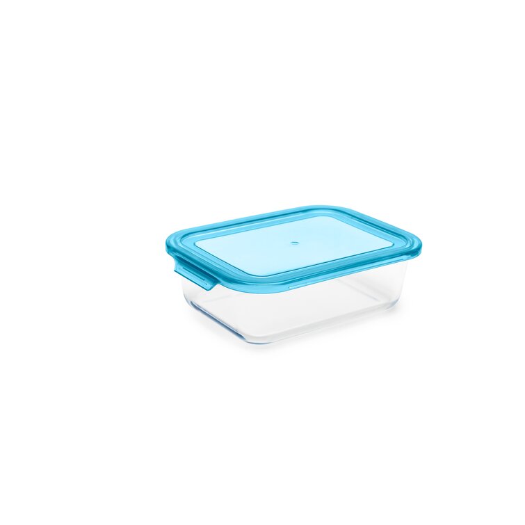 Prep & Savour Cassy One-Handed Airtight Plastic 8 Container Food