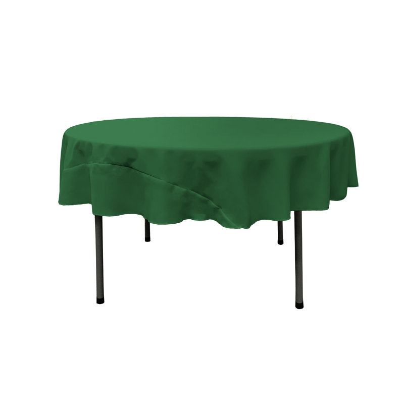 Solid Color Round Tablecloth - Basics by Wayfair™, Emerald Green, 72" Round