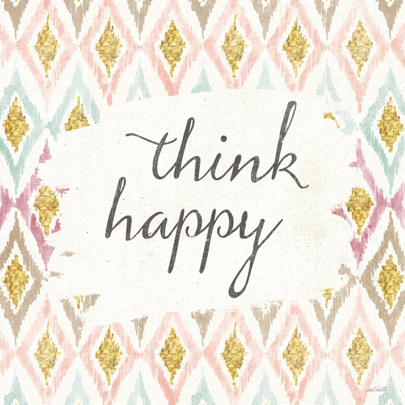 Soft Deco V by Anne Tavoletti - Wrapped Canvas Typography, 122cm H x 122cm W