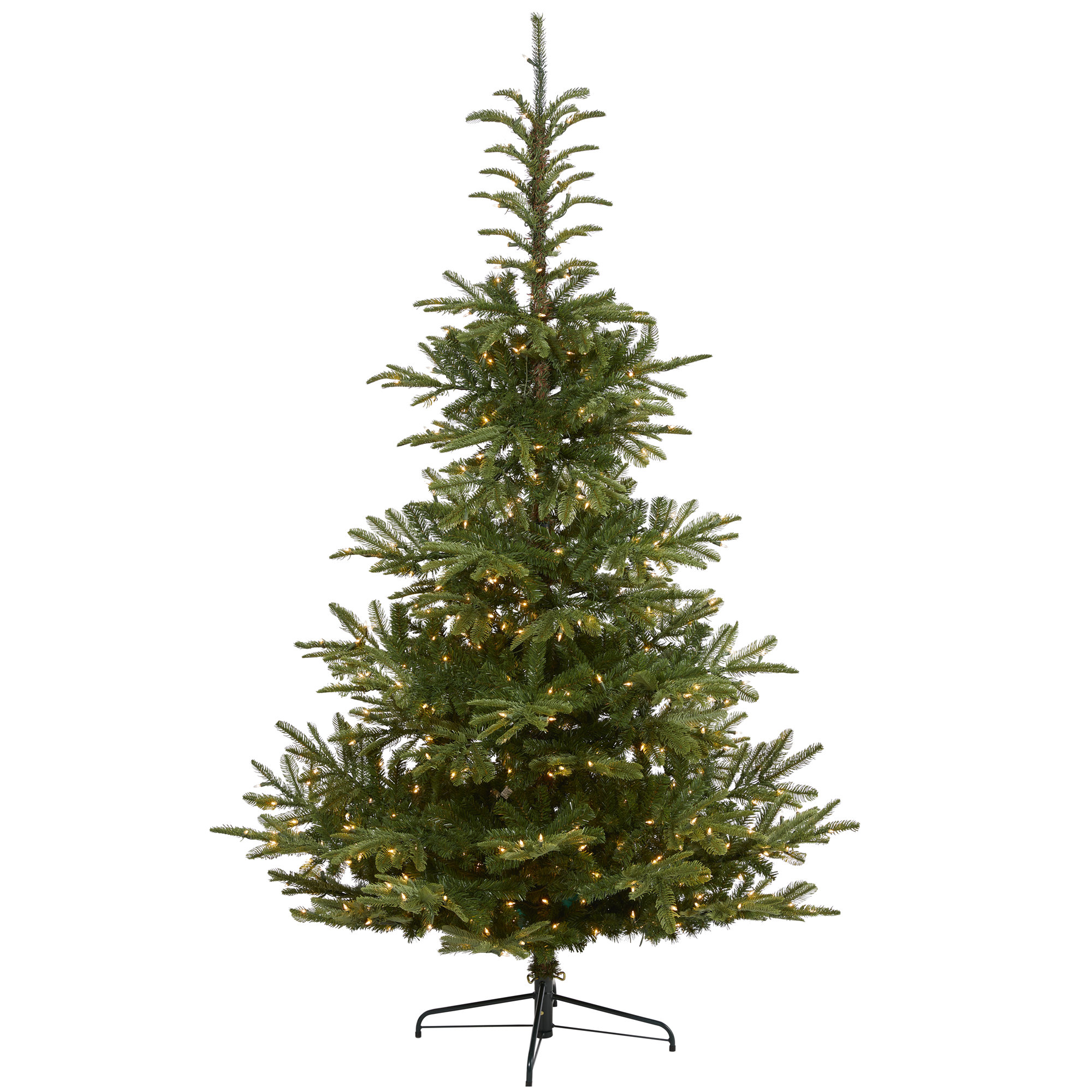 Lighted Artificial Spruce Christmas Tree, 7.5' H