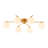 6 - Light Modern Mid-century Sputnik Glass Globe Ceiling Light