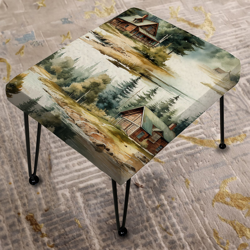 County Retreat Lodge - Repose-pieds rectangulaire botanique