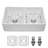 Farmhouse Apron Front Double Bowl Kitchen Sink