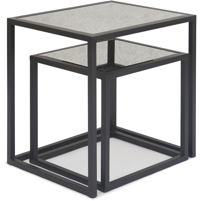 Parker Square Mirrored Accent Table