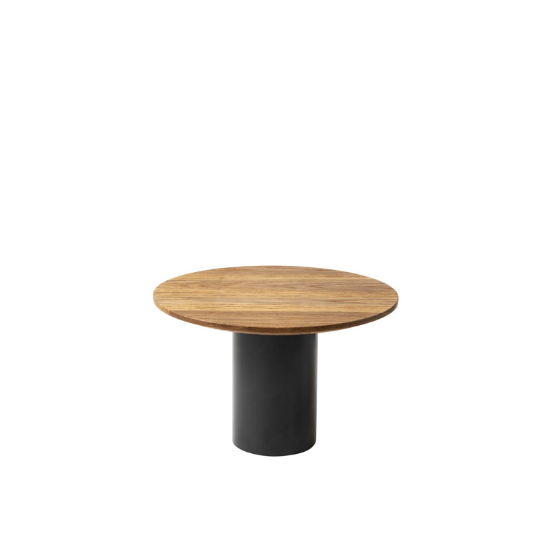 Mush Solid Wood End Table, Cognac, 12.5" H x 19.75" W x 19.75" D