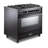 Verona Ultima Midnight Series 36 Inch Dual Fuel Range with 5 Sealed Burners (Matte Black)