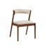 Ensemble de chaises de salle à manger à finition noyer 2 pièces