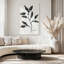 Toile tendue en noir et blanc Botanicals-838059858