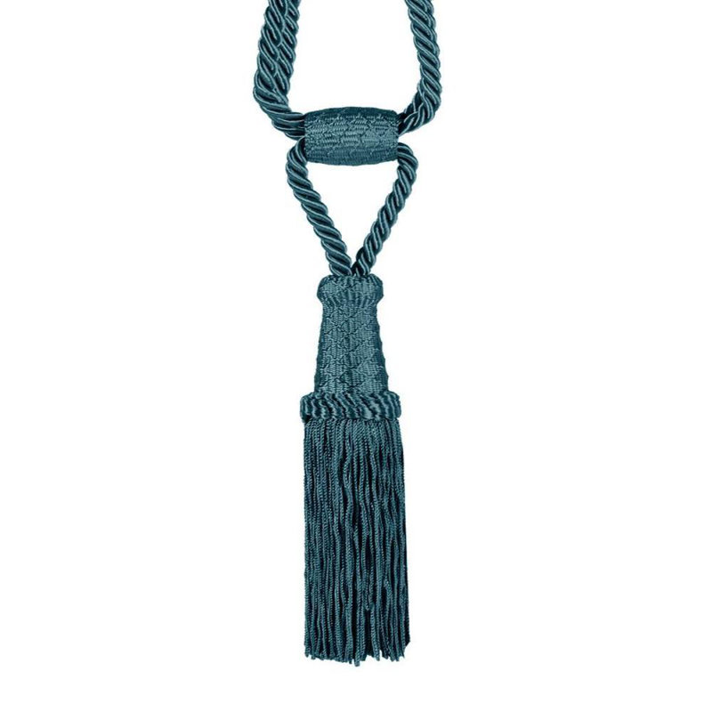 Kaj Fabric 10cm Curtain Tieback, Dark Blue
