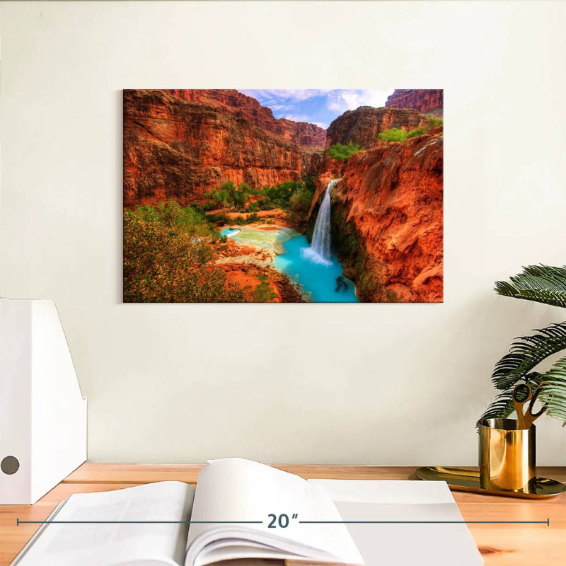 Alvord Havasupai Canyon Falls, H 8 po x l 12 po