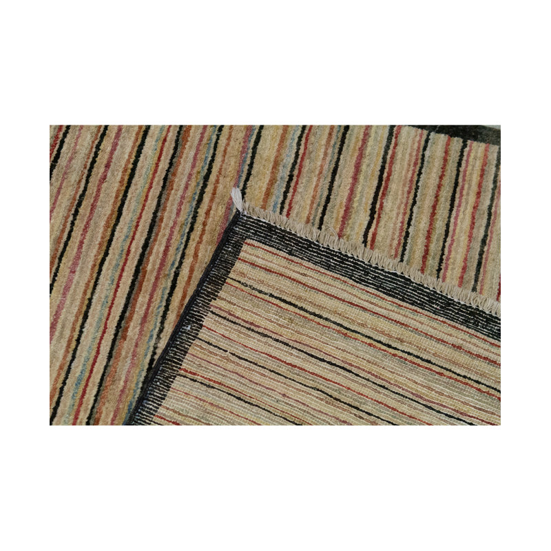 Hand Woven Wool Striped Area Rug