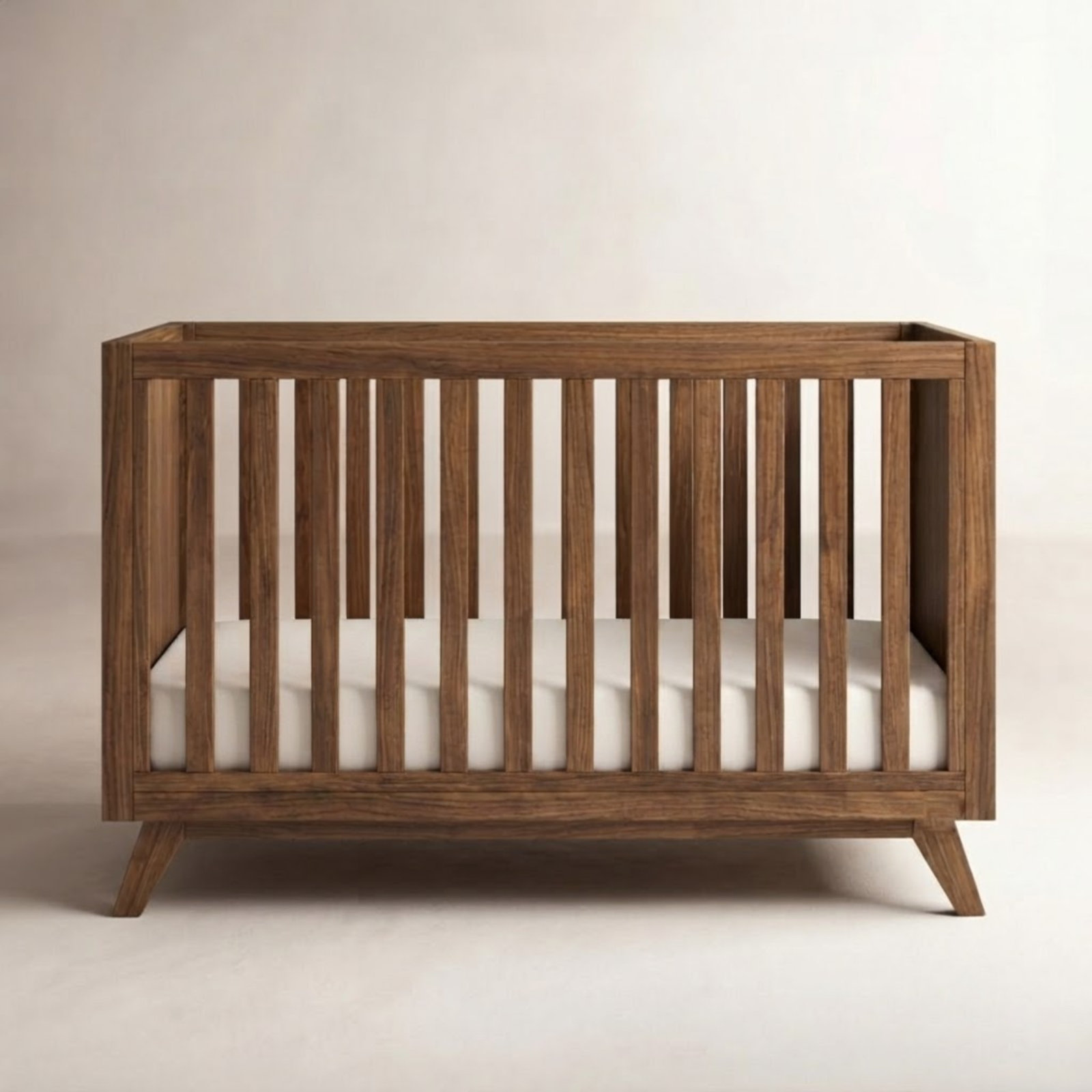 Otto Pine 3-in-1 Convertible Crib, Walnut