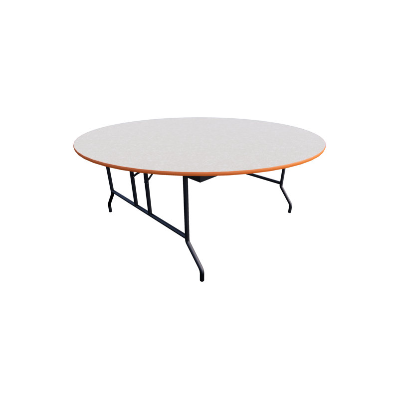 Table pliante - Noyau de panneau de particules - Rond, H 29 po x l 72 po x P 72 po