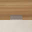 Table de conférence moderne avec tablettes de rangement intégrées - Finition bois naturel