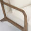 Chaise d'appoint rembourrée en bois massif de 25,6 po de largeur Mid-Century avec coussin supplémentaire-266754196