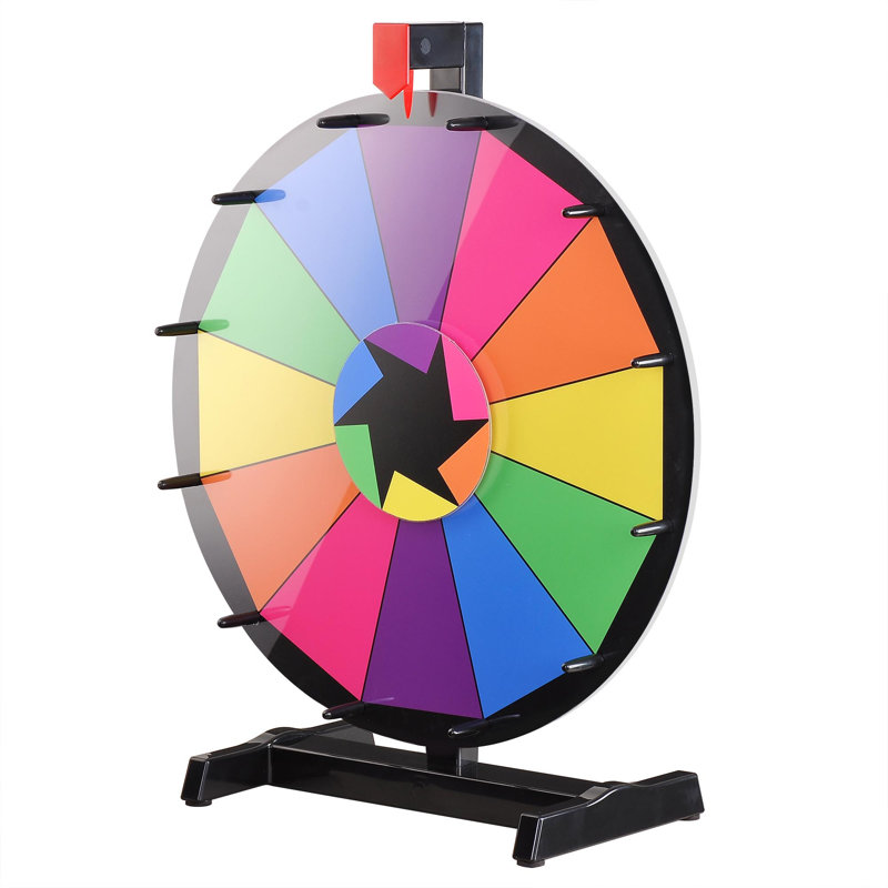 Jeu de table WinSpin 18 po à 12 fentes avec effaçable à sec