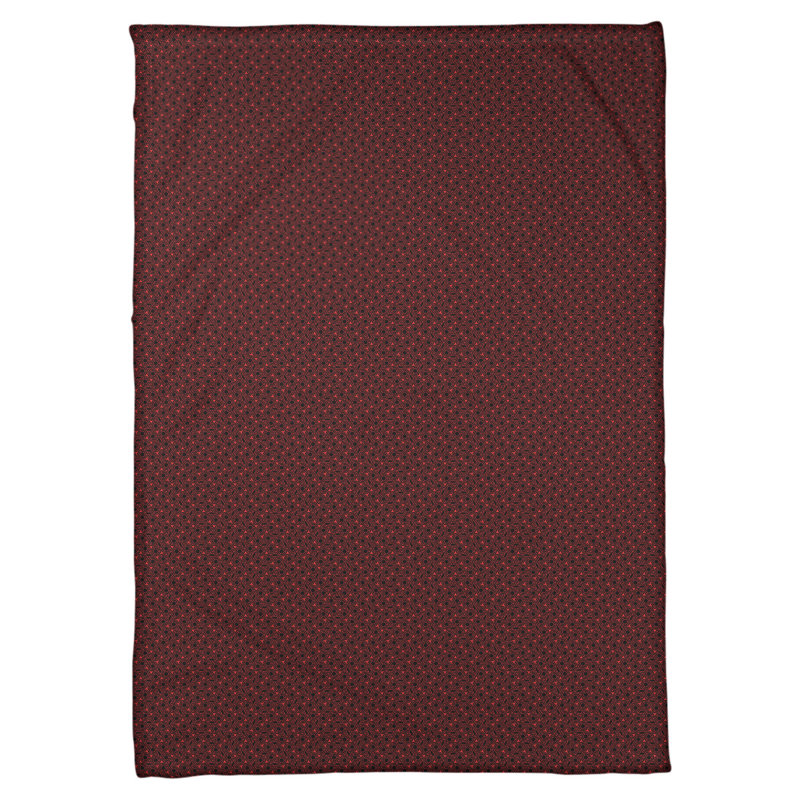 Couverture à treillis hexagonal Katelyn Elizabeth, l 62,5 po x L 82,5 po, Rouge / noir