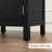 Modern Farmhouse Nightstand Set with Drawer & Cabinet Storage - Contrast Wood Top-468676036