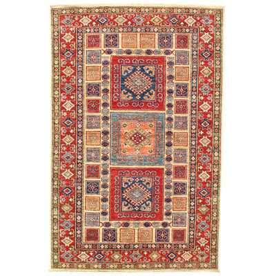 Super Kazak Wool Oriental Indoor Rug