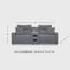 Canapé modulaire inclinable électrique 3 pièces Craven