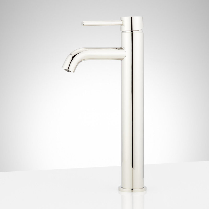 Lexia 1.2 GPM Vessel Single Hole Bathroom Faucet, Polished Nickel