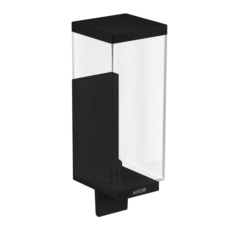 Universal Rectangular Soap Dispenser, Matte Black