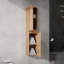 Meuble-lavabo mural avec lavabo et armoire latérale, 2 armoires combinées-835600648