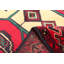 Tapis rouge Teimani 2 pi 9 po x 4 pi 9 po
