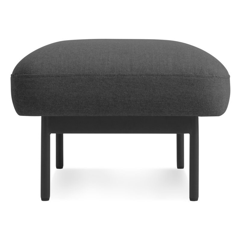 Puff Puff Ottoman, Black, Maharam Meld in Panda