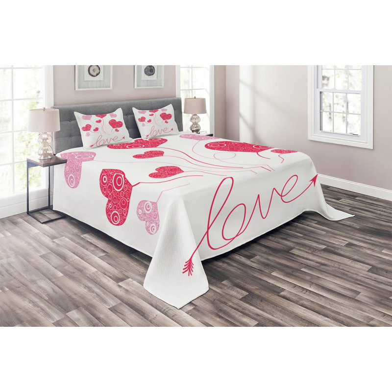 Modern & Contemporary Polyester Coverlet, King Bedspread + 2 Shams
