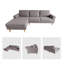 2-Piece 90" Upholstered L-Shaped Chenille Corner Sofa -2010216024