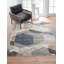 Tapis gris / bleu / naturel Calliope 8 x 10