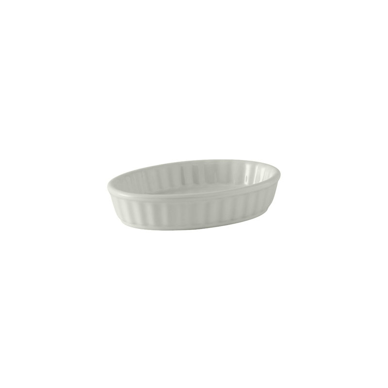 Tuxton Eggshell Oval Ceramic 12 Piece Crème Brulee Dish Bakeware Set