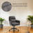 Adjustable Height Office Chair With Synthetic Pu Leather-305660415
