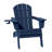 Ergonomically designed resin folding Adirondack chair-328065402