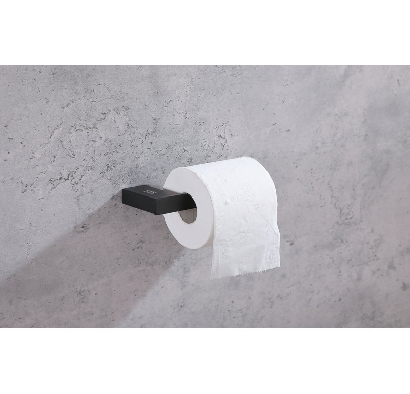 Matte Black Stainless Steel 2-Piece Bathroom Hardware Set