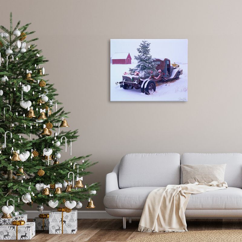 «Christmas Tree Truck», art mural par Dennis Frates, H 30 po x l 40 po