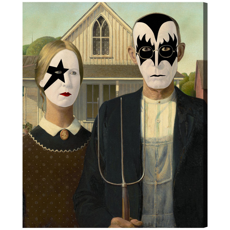 «I Wanna Rock N Roll», impression sur toile tendue, H 45 po x l 36 po, Toile tendue