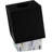 Matte Black Collection Square Tissue Box Cover