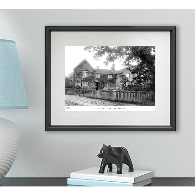 Bedgebury, Park, The Farm 1902 - Single Picture Frame Print, 40cm H x 50cm W x 2.3cm D